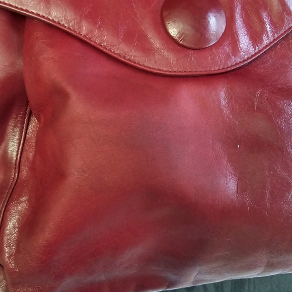 Chic Red Leather HOBO Shoulder Bag - Picture 7 of 7